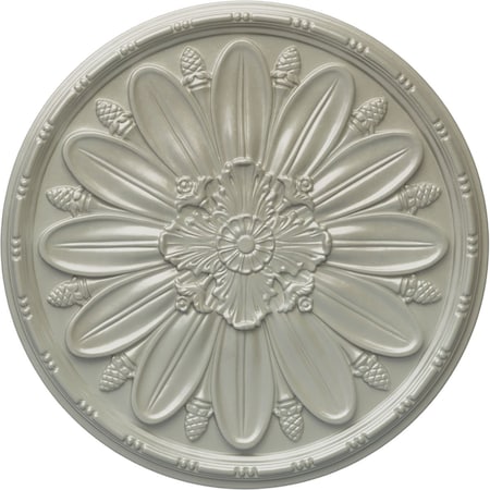 Ekena Millwork Fairfax Ceiling Medallion, Hand-Painted Flash Copper, 29 7/8"OD x 1 3/8"P CM29FAFCS